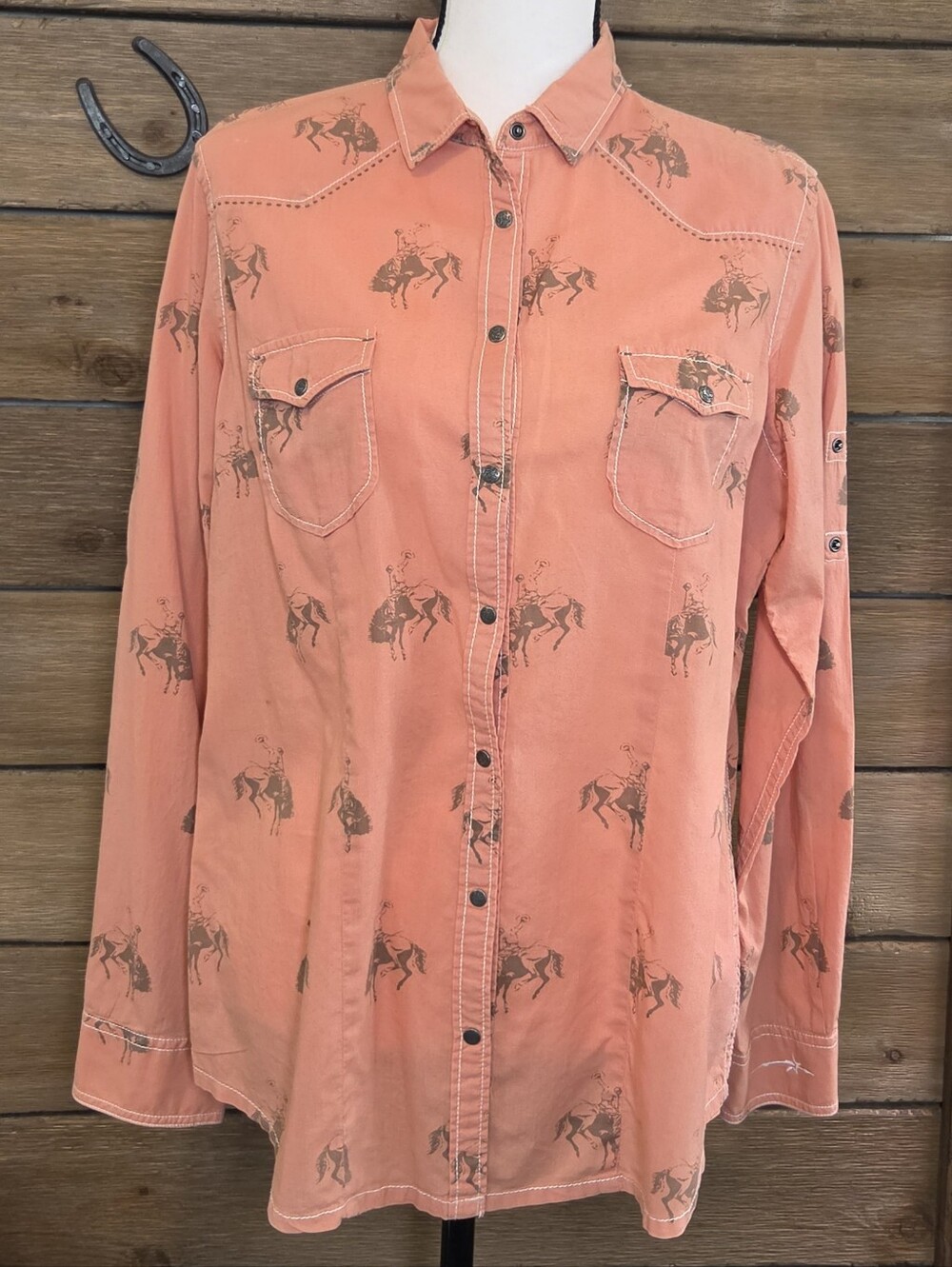 Ryan Michael Women's Western Snap Blouse